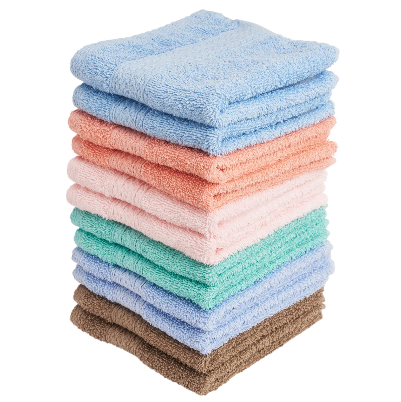 Arl Home 8 Piece Bath Towel Set White 2 Oversized Large Bath Towels 2 Hand Towels and 4 Washcloths Ultra Soft Fluffy Towel Set